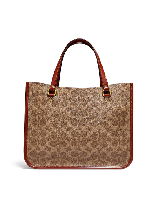 Coach-C3889-Tyler-Carryall-28-In-Signature-Canvas-Tan-Rust-Balilene-belakang