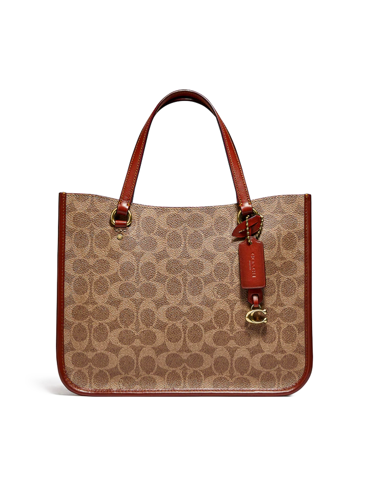 Coach Tyler Carryall 28 In Signature Canvas Tan Rust
