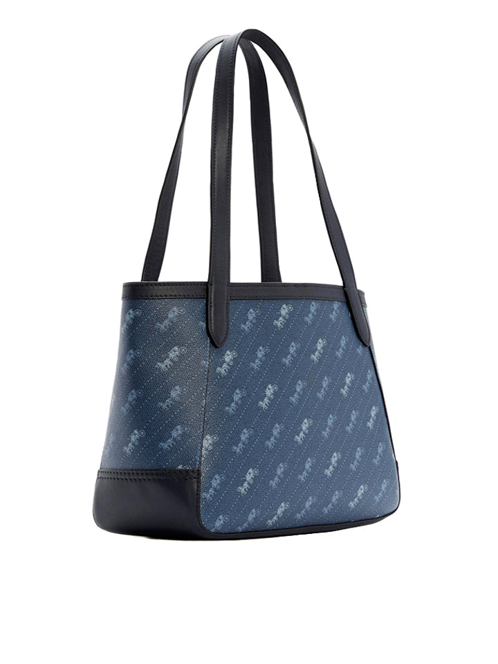 Coach-C4060-Horse-And-Carriage-Tote-27-With-Horse-And-Carriage-Dot-Print-Denim-Balilene-belakang