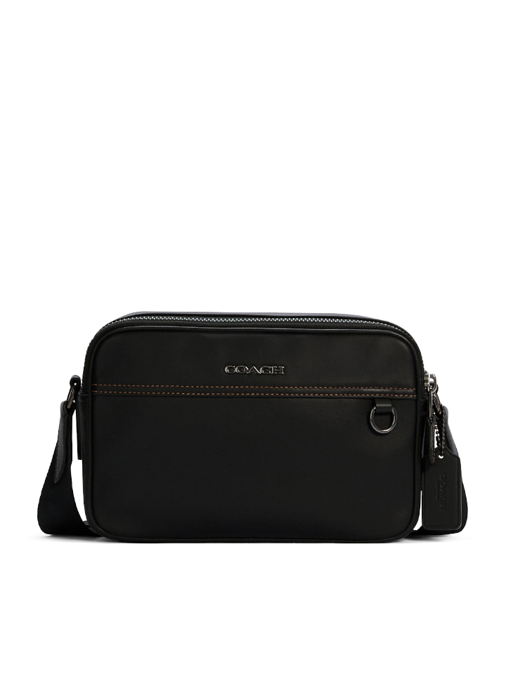 Coach Graham Crossbody In Smooth Calf Leather Black – Balilene