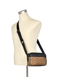 Coach C4149 Graham Crossbody In Signature Canvas Khaki Black