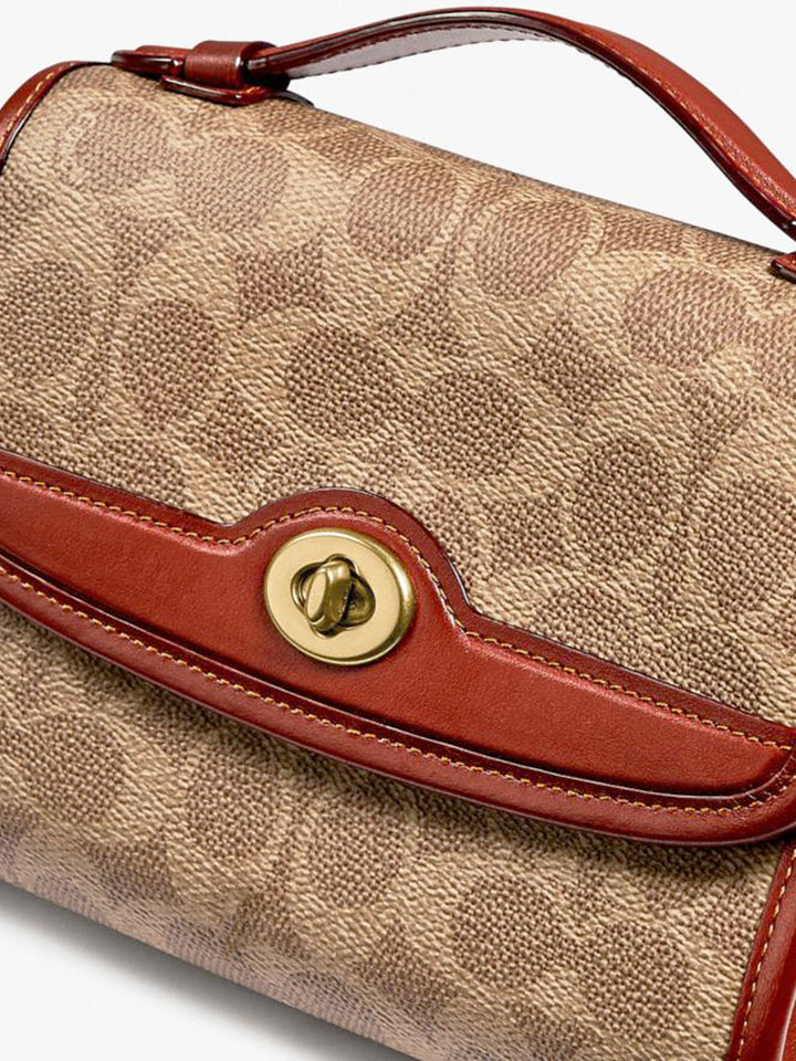    Coach-C4204-Kip-Turnlock-Crossbody-In-Signature-Canvas-Tan-Rust-detail