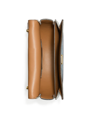 Coach C4694 Alie Saddle Bag In Signature Chambray Light Washed Denim Chalk