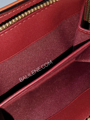 Coach Billfold Wallet In Colorblock Signature Canvas Tan Rust