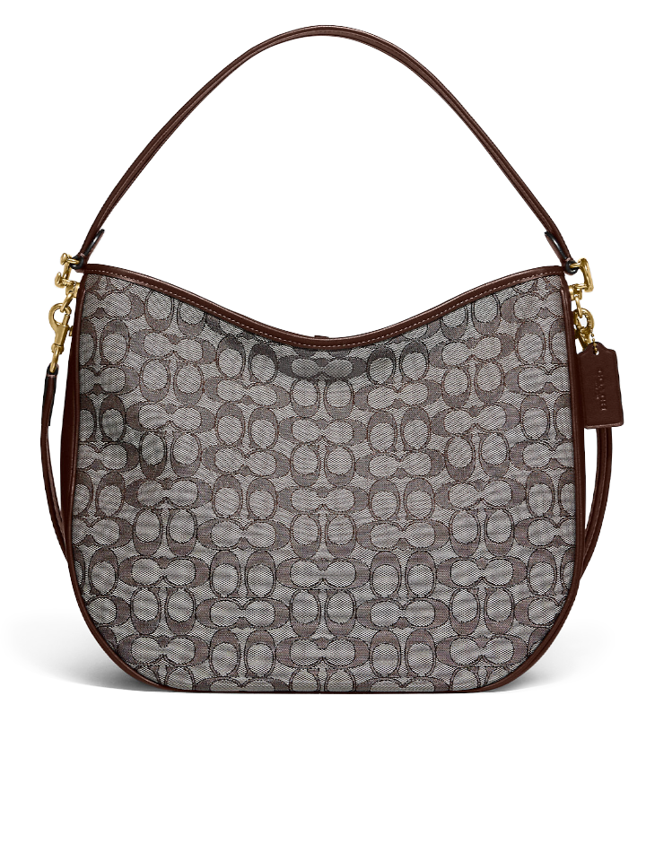 Coach Soft Tabby Hobo In Signature Jacquard Oak Maple