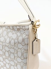 Coach Soft Tabby Hobo In Signature Jacquard Stone Ivory