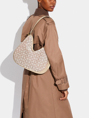 Coach Soft Tabby Hobo In Signature Jacquard Stone Ivory