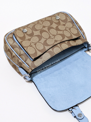 Coach Lucy Crossbody In Signature Canvas Marble Blue