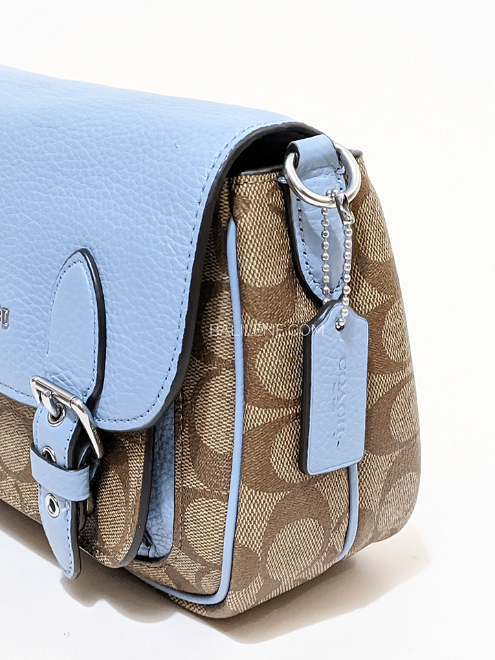 Coach Lucy Crossbody In Signature Canvas Marble Blue
