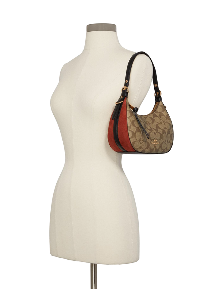 Coach C6809 Kleo Hobo In Signature Canvas Khaki Multi