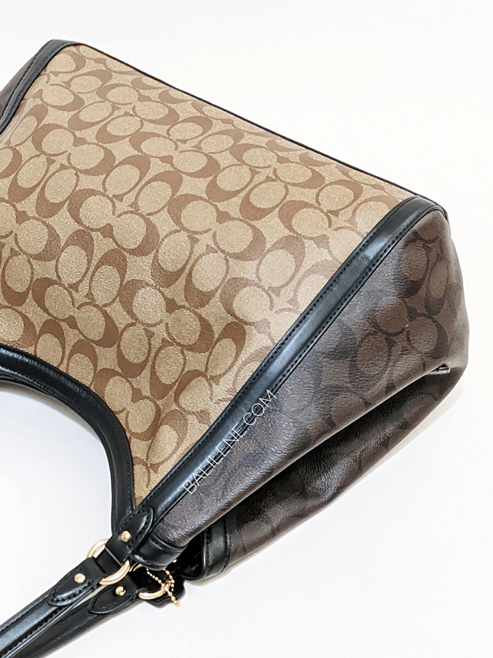 Coach-C6831-Kristy-Shoulder-Bag-In-Blocked-Signature-Canvas-Khaki-Brown-Multi-Balilene-detail-belakang