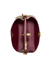 Coach C6868 Willow Bucket Bag In Signature Canvas With Patches Tan Rust