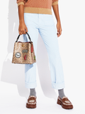 Coach C6868 Willow Bucket Bag In Signature Canvas With Patches Tan Rust