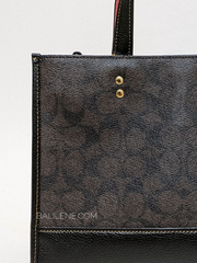 Coach C6921 Dempsey Carryall In Signature Canvas With Souvenir Skyline Apple Brown Black