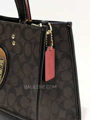 Coach C6921 Dempsey Carryall In Signature Canvas With Souvenir Skyline Apple Brown Black