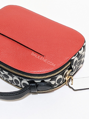 Coach-C6977-Disney-Mickey-Mouse-X-Keith-Haring-Serena-Satchel-Electric-Red-Multi-Balilene-detail-belakang