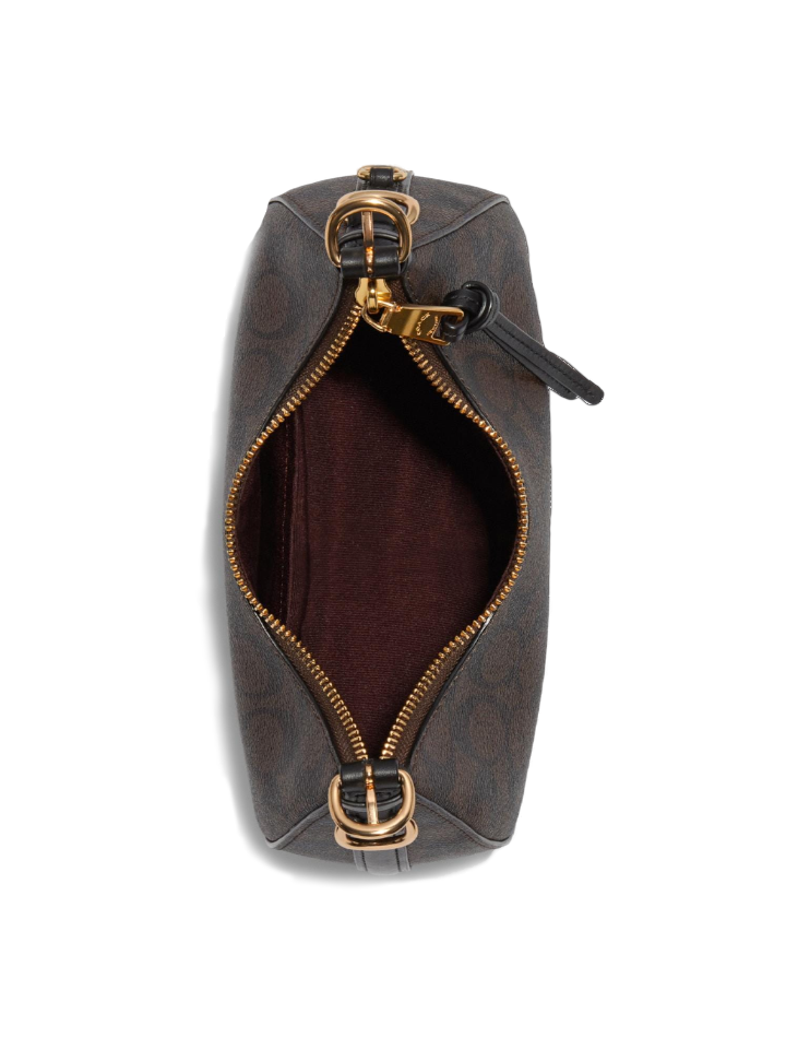 Coach C7257 Kleo Hobo In Signature Canvas Brown Black