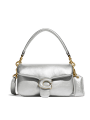 Coach C7876 Pillow Tabby Shoulder Bag 18 Metallic Silver Balilene