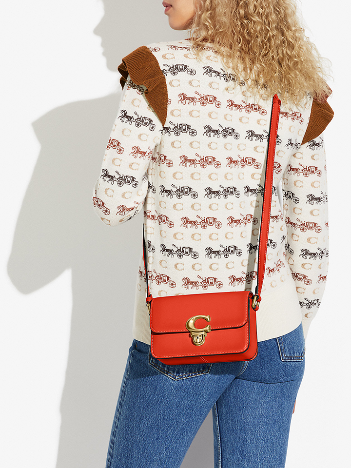 Coach C7936 Studio Shoulder Bag 19 Red Orange – Balilene Coach C7936 Studio Shoulder Bag 19 Red Orange – Balilene