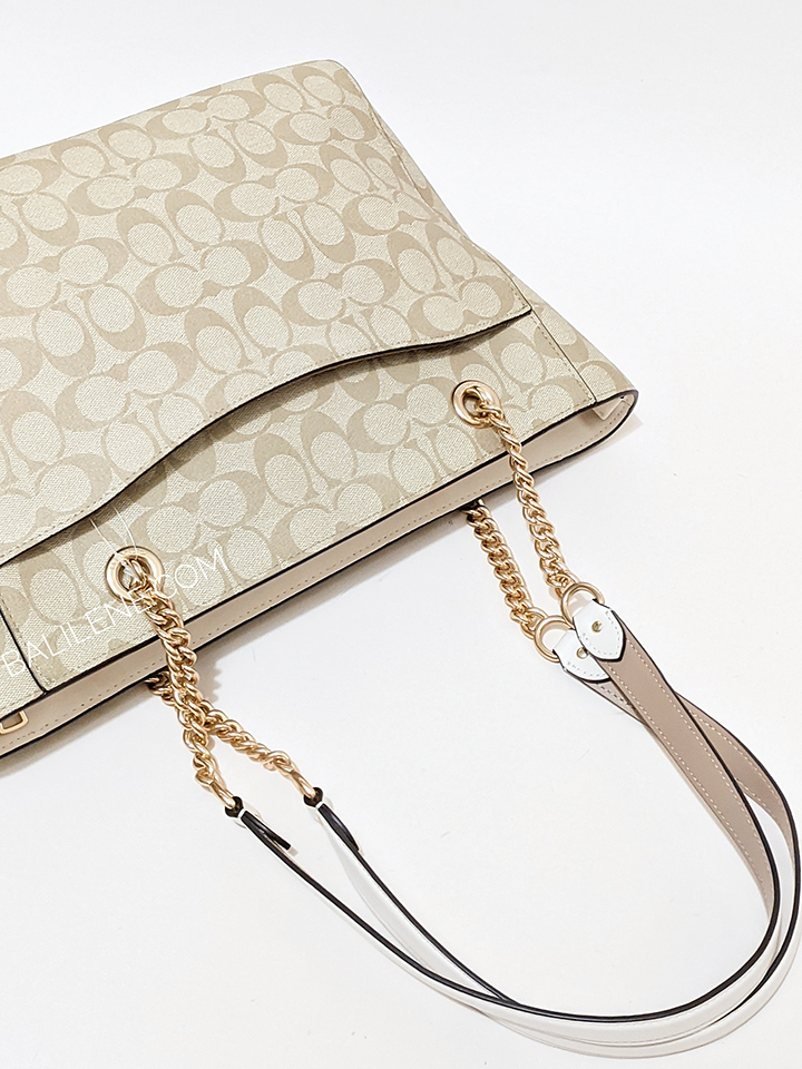 Coach-C8148-Cammie-Chain-Tote-In-Signature-Canvas-Light-Khaki-Chalk-Balilene-detail-belakang