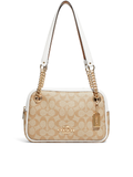    Coach-C8149-Cammie-Chain-Shoulder-Bag-In-Signature-Canvas-Light-Khaki-Chalk-Balilene-depan