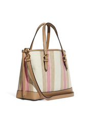 Coach C8416 Mollie Tote 25 In Signature Jacquard With Stripes Taffy Multi