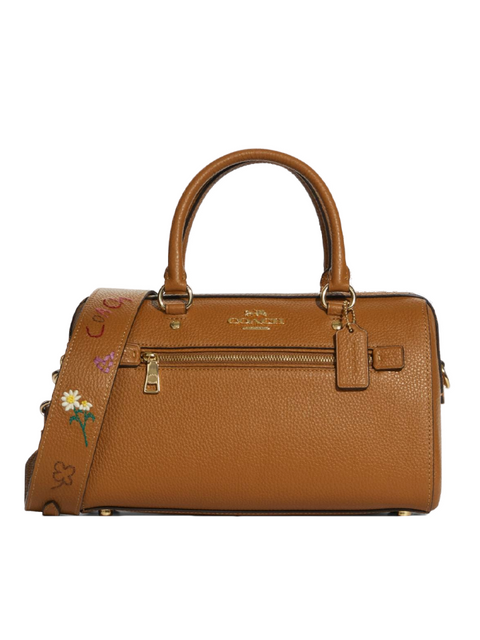 Coach C8496 Rowan Satchel With Diary Embroidery Penny Multi – Balilene