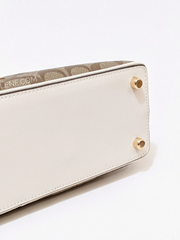 Coach C8499 Katy Satchel In Signature Canvas Gold/Khaki Multi