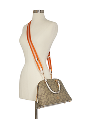 Coach C8499 Katy Satchel In Signature Canvas Gold/Khaki Multi