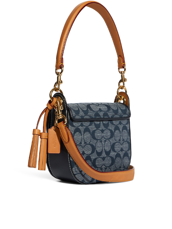 Coach Kleo Shoulder Bag 17 In Signature Chambray Denim Multi