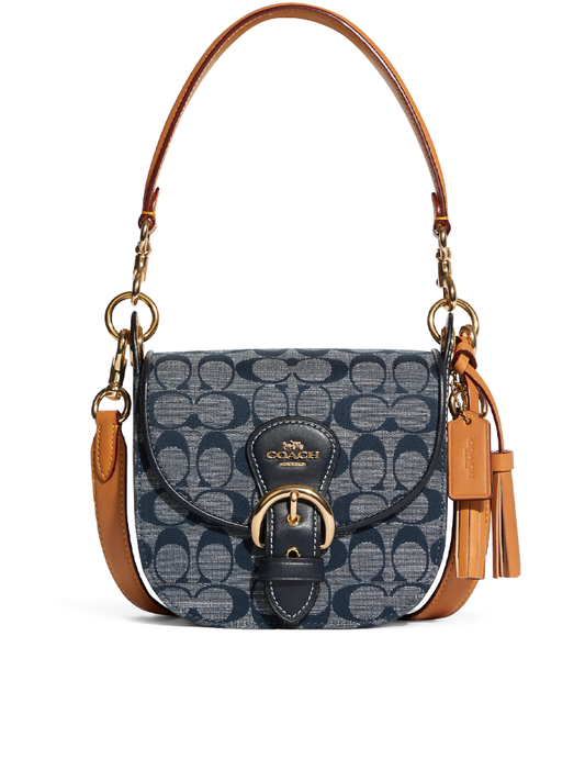 Coach Kleo Shoulder Bag 17 In Signature Chambray Denim Multi