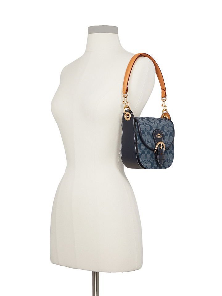 Coach Kleo Shoulder Bag 17 In Signature Chambray Denim Multi