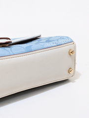 Coach C8513 Kleo Top Handle In Signature Chambray Light Denim/Chalk