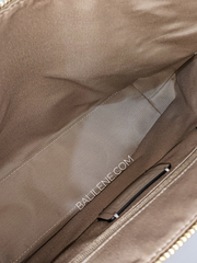 Coach C8531 Kacey Chain Satchel In Signature Canvas Light Khaki Chalk