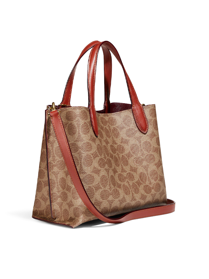 Coach-C8562-Willow-Tote-24-In-Signature-Canvas-Tan-Rust-Balilene-samping