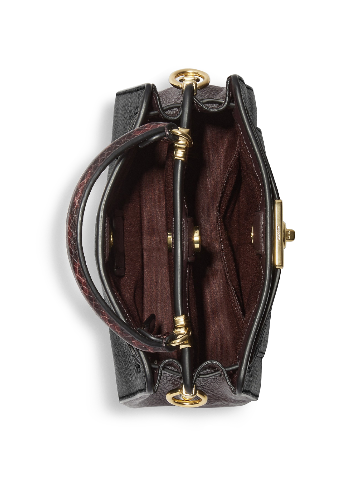Coach C8687 Mini Lane Top Handle Gold/Black Multi