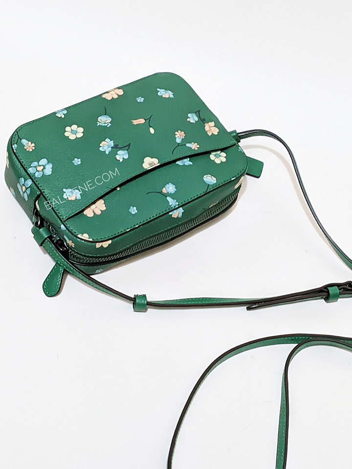 Coach C8699 Mini Camera Bag With Mystical Floral Print Green Multi