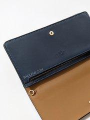 Coach Anna Foldover Clutch Crossbody In Signature Jacquard With Stripes Gold/Chalk Multi