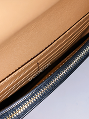 Coach Anna Foldover Clutch Crossbody In Signature Jacquard With Stripes Gold/Chalk Multi