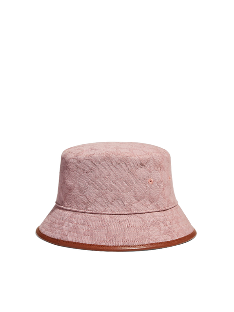 Coach C8885 Signature Jacquard Bucket Hat In Organic Cotton  display picture 2