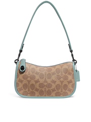 ★Coach★ COACH X PEANUTS SWINGER BACK 20 IN CANVAS CBO82 B4 Coach Coach X Observed By Us Swinger 20 In Signature
