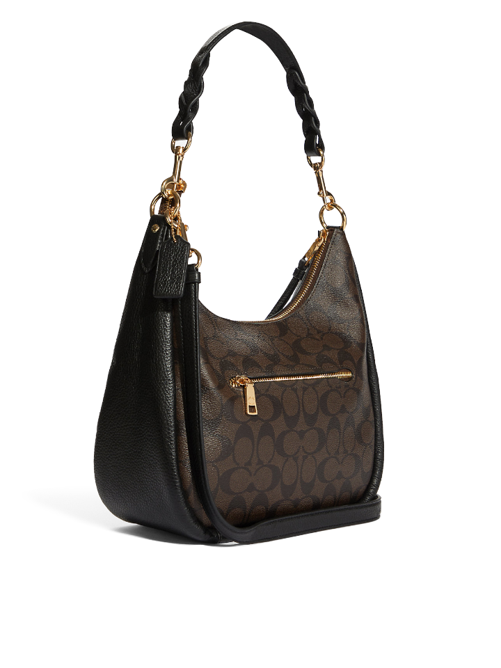 Coach C9189 Jules Hobo In Signature Canvas Brown Black