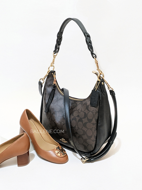 Coach C9189 Jules Hobo In Signature Canvas Brown Black Balilene