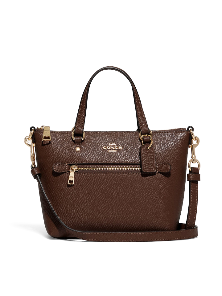 Coach Mini Gallery Crossbody Dark Saddle