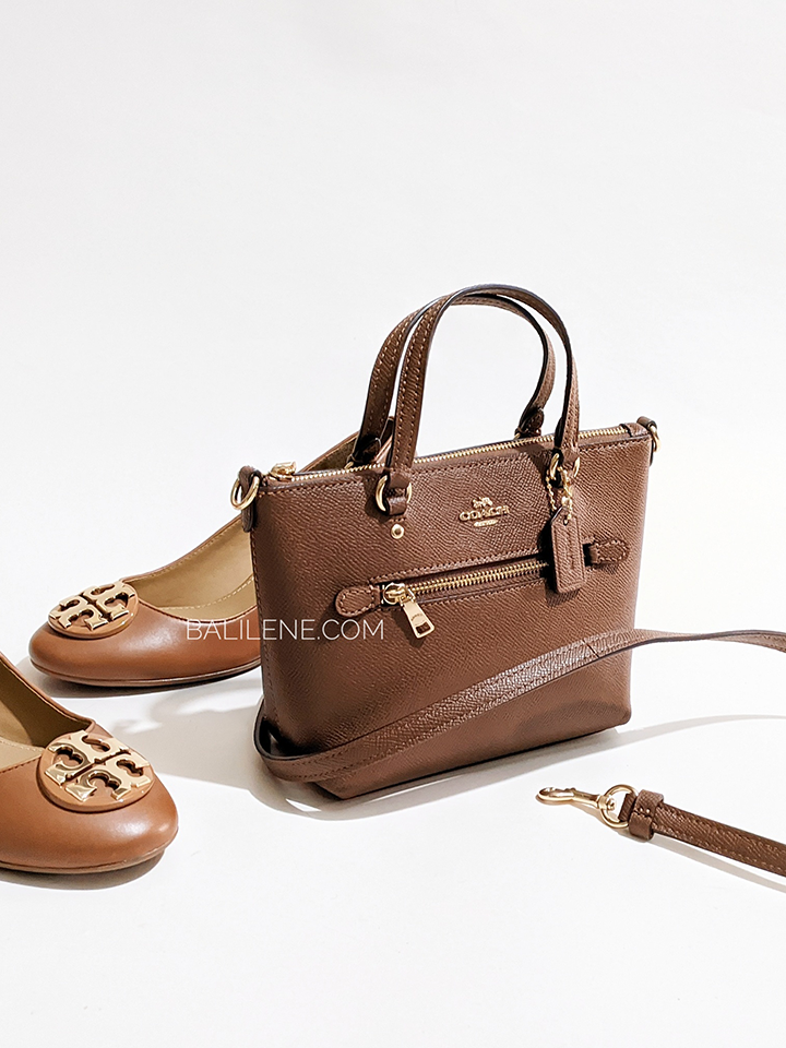 Coach Mini Gallery Crossbody Dark Saddle