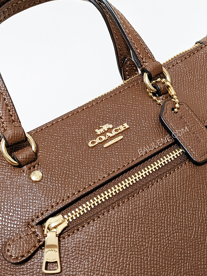 Coach Mini Gallery Crossbody Dark Saddle