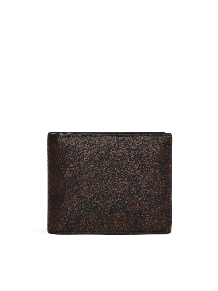Coach-CA001-3-In-1-Wallet-In-Blocked-Signature-Canvas-Mahogany-Multi-Balilene-depan