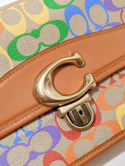    Coach-CA099-Studio-Rainbow-In-Signature-Canvas-Tan-Hazelnut-Multi-Balilene-detail-logo