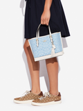 Coach-CA142-Mollie-Tote-25-In-Signature-Chambray-Light-Denim-Chalk-Balilene-onhand