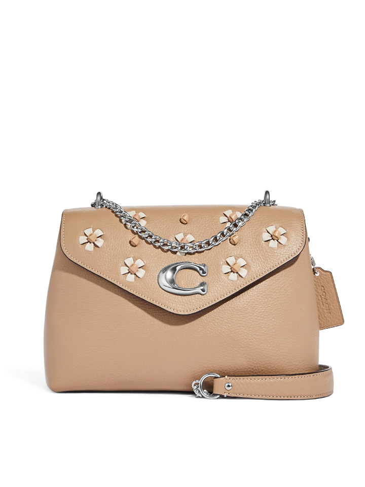   Coach-CA146-Tammie-Shoulder-Bag-With-Floral-Whipstitch-Taupe-Multi-Balilene-depan